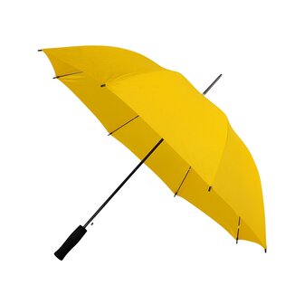 Impliva compacte golfparaplu geel GP-31-PMS Yellow C voorkant