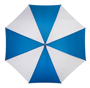 Golfparaplu blauw en wit