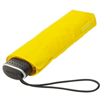 miniMAX platte vouwparaplu windproof paraplu citroen geel LGF-214-PMS YELLOW C voorkant