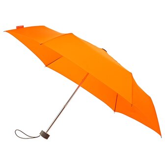 miniMAX platte vouwparaplu windproof paraplu - orange LGF-214-PMS021C voorkant open