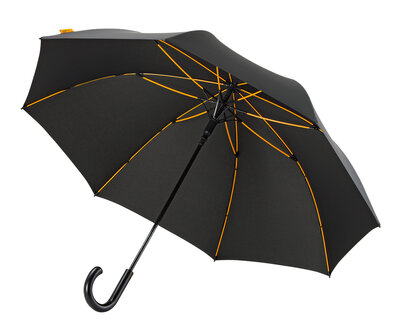 Falcone luxe windproof golfparaplu zwart met haak gp-67-8120 zijkant binnenkant