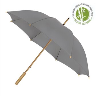Eco bamboe paraplu windproof grijs