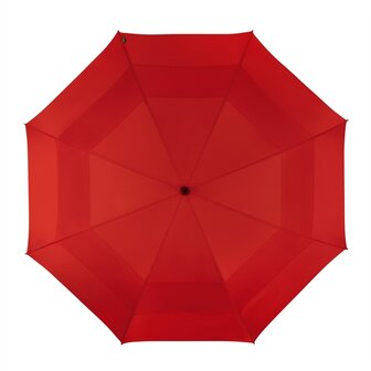 Falcone eco dubbellaagse windproof golfparaplu rood GP-99-8026 bovenkant