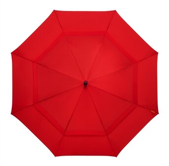 Falcone luxe golfparaplu rood GP-76-8026 bovenkant