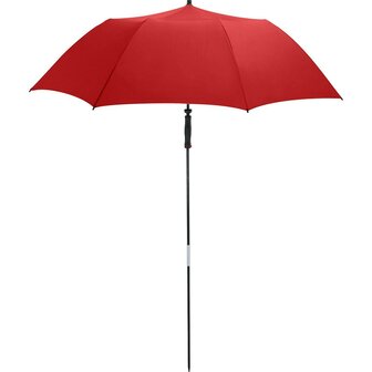 Fare Travelmate 6139 strandparasol en paraplu in &eacute;&eacute;n rood als parasol