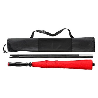 Fare Travelmate 6139 strandparasol en paraplu in &eacute;&eacute;n - rood