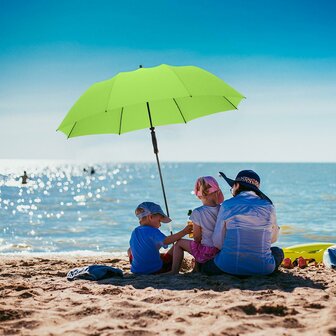 Fare Travelmate 6139 strandparasol en paraplu in &eacute;&eacute;n - grasgroen