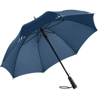 Fare Safebrella 7571 veilige paraplu met ledlamp en reflectoren donkerblauw