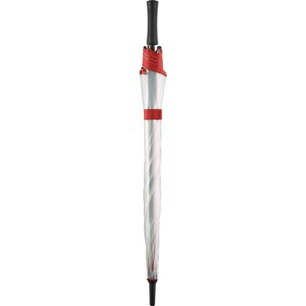 Fare Pure 2333 transparante XL paraplu rood 120 centimeter