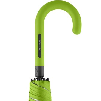 Fare Pure 7112 transparante paraplu met automatische opening limegroen