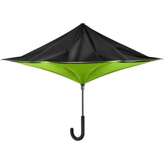 Fare Contrary 7715 windproof paraplu zwart limegroen