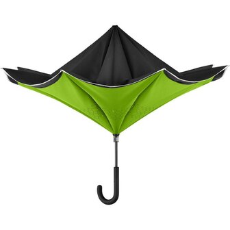 Fare Contrary 7715 windproof paraplu zwart limegroen