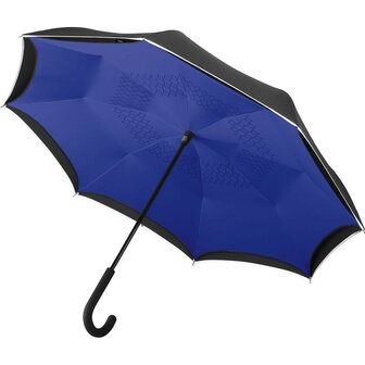 Fare Contrary 7715 windproof paraplu zwart blauw voorkant