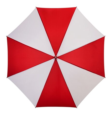Golfparaplu windproof rood en wit