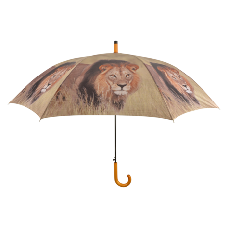 Esschert Design Afrikaanse leeuwen paraplu TP152-L voorkant