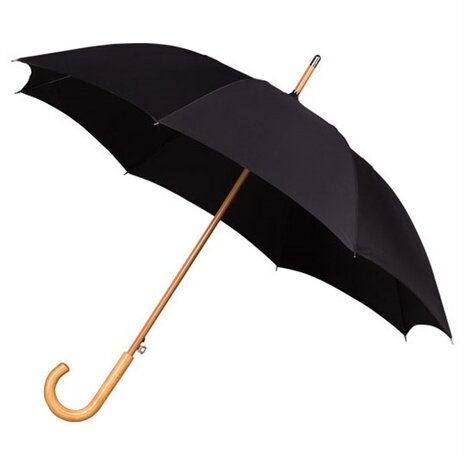 Falcone luxe windproof paraplu zwart met haak