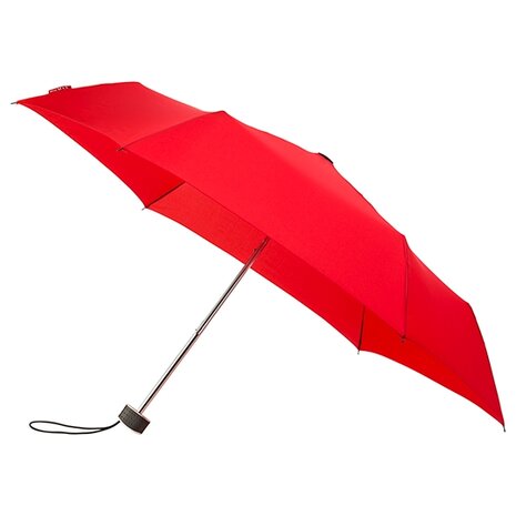 miniMAX platte vouwparaplu windproof paraplu felrood LGF-214-8026 voorkant open