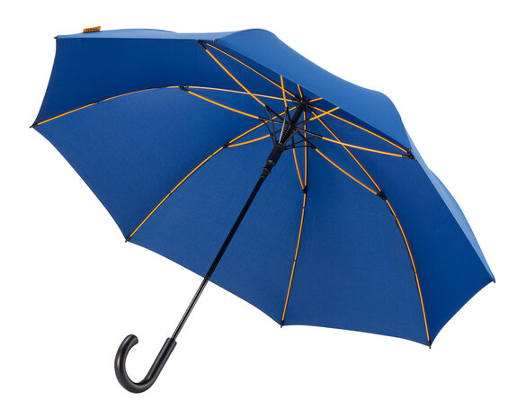 Falcone luxe windproof golfparaplu blauw met haak gp-67-8059 zijkant binnenkant