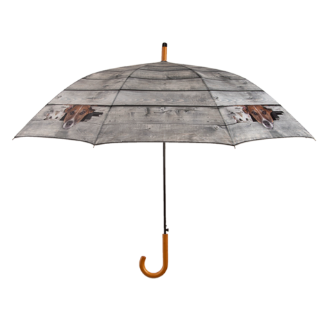 Esschert Design hond en kat kiekeboe paraplu TP384 voorkant
