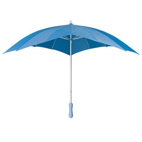 Hart paraplu lichtblauw