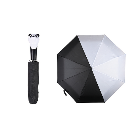 Opvouwbare paraplu panda van Esschert Design - zwart wit