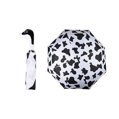 Opvouwbare paraplu koe Esschert Design - zwart wit