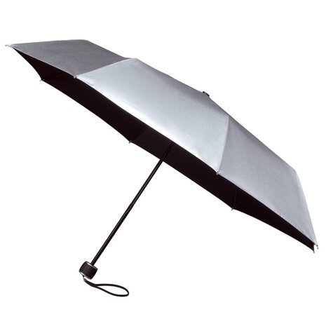 Zilveren opvouwbare paraplu kopen? Paraplu-point.nl