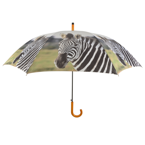 werkplaats Manuscript kreupel Esschert Design Afrikaanse zebra paraplu | Paraplu-point.nl