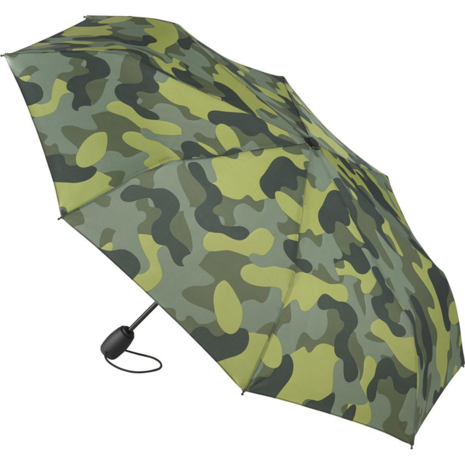 Fare Camouflage 5468 opvouwbare windproof zakparaplu groen