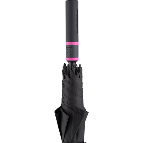 Fare Style 2384 windproof golfparaplu zwart magenta 130 centimeter