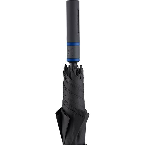 Fare Style 2384 windproof golfparaplu zwart euroblauw 130 centimeter