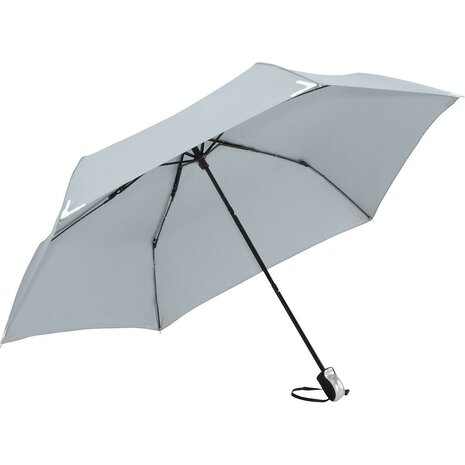 Fare Safebrella opvouwbare windproof paraplu lichtgrijs 98 centimeter