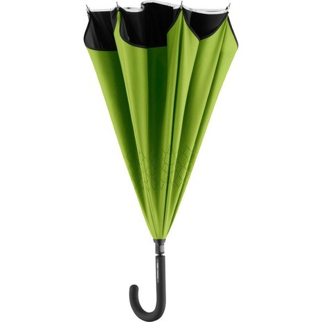 Fare Contrary 7715 windproof paraplu zwart limegroen