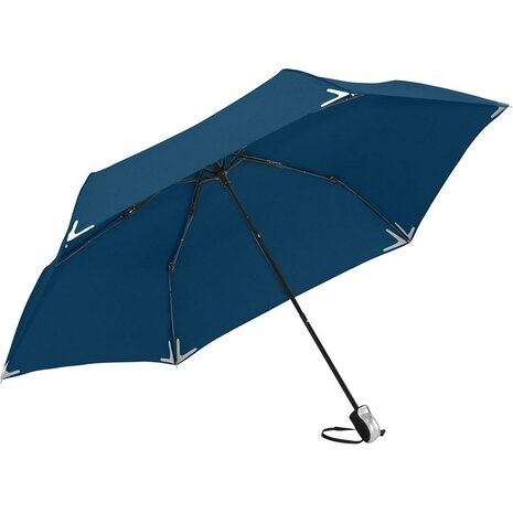 Fare Safebrella opvouwbare windproof paraplu donkerblauw 98 centimeter