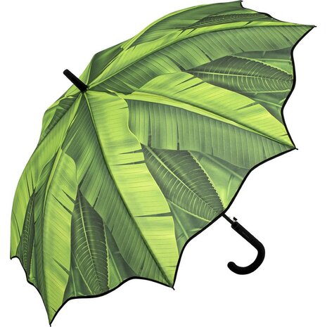 Fare Motiv 1198 automatische jungle motief paraplu groen 103 cm