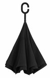Impliva binnenstebuiten paraplu met dubbel doek zwart Impliva binnenstebuiten paraplu met dubbel doek zwart