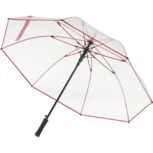 Fare Pure 2333 transparante XL paraplu rood 120 centimeter Fare Pure 2333 transparante XL paraplu rood 120 centimeter